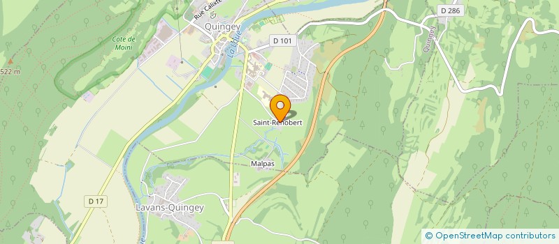 localisation de l'entreprise LE MOULIN DE SAINT RENOBERT  QUINGEY