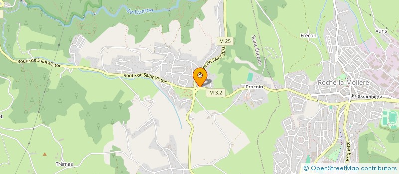 localisation de l'entreprise LE MOULIN DE SAINT VICTOR  SAINT-ETIENNE