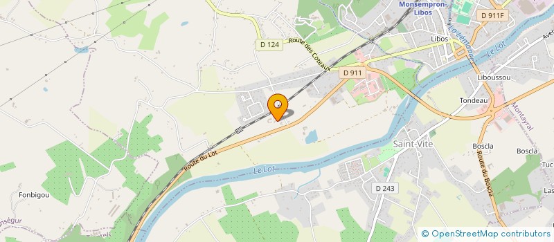 localisation de l'entreprise LE MOULIN DE SAINT-VITE  SAINT-VITE