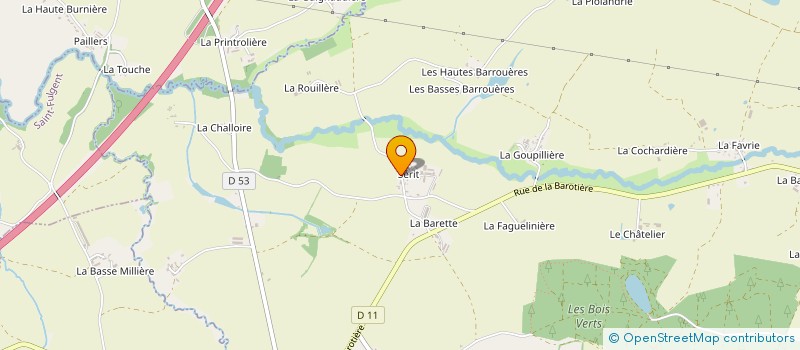 localisation de l'entreprise LE MOULIN DE SERIT à HERBIERS (LES)