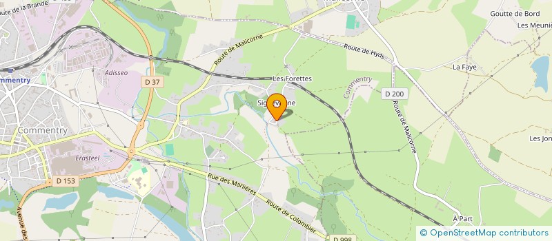 localisation de l'entreprise LE MOULIN DE SIGNEVARINE  COMMENTRY