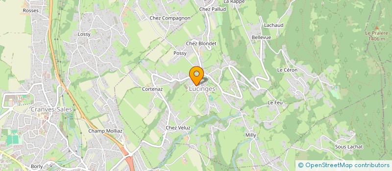 localisation de l'entreprise LE MOULIN DES COLPORTEURS  LUCINGES