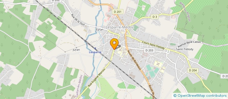 localisation de l'entreprise LE MOULIN DES CYGNES  LESPARRE-MEDOC