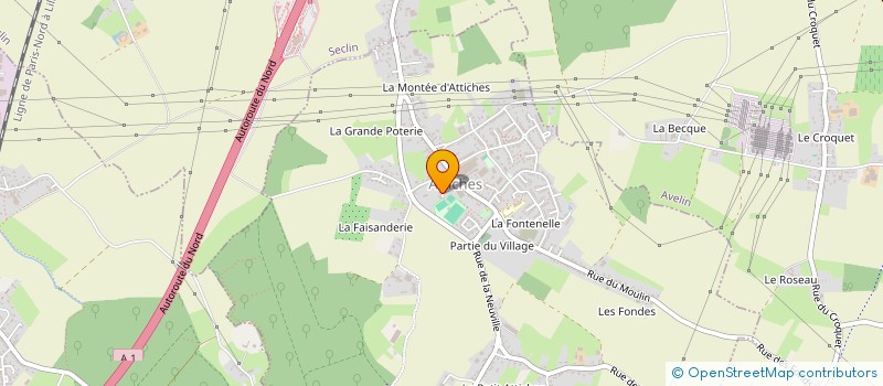 localisation de l'entreprise LE MOULIN DES DOUDOUS  ATTICHES