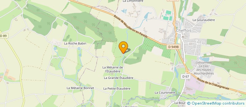 localisation de l'entreprise LE MOULIN DES ETREBIERES  CHEFFOIS