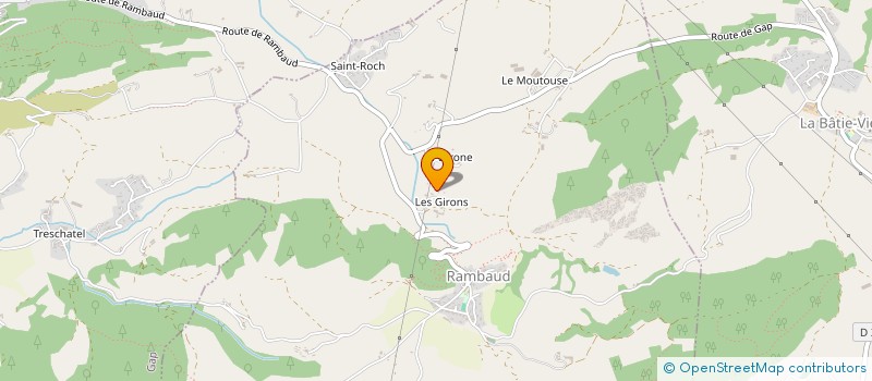 localisation de l'entreprise LE MOULIN DES GIRONS  RAMBAUD