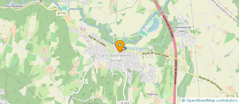 localisation de l'entreprise LE MOULIN DES GOURMANDISES  SAINT-BARTHELEMY-DE-VALS