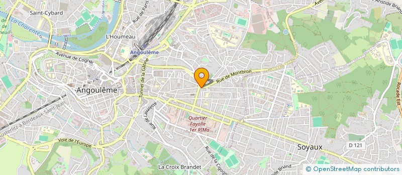 localisation de l'entreprise LE MOULIN DES HALLES à ANGOULEME
