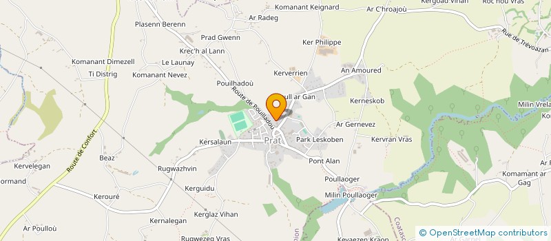 localisation de l'entreprise LE MOULIN DES LETTRES  PRAT