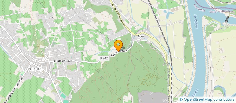 localisation de l'entreprise LE MOULIN DES PAPES  PUJAUT