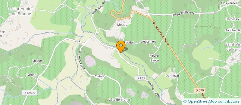 localisation de l'entreprise LE MOULIN DES POTIERS  RAUZAN