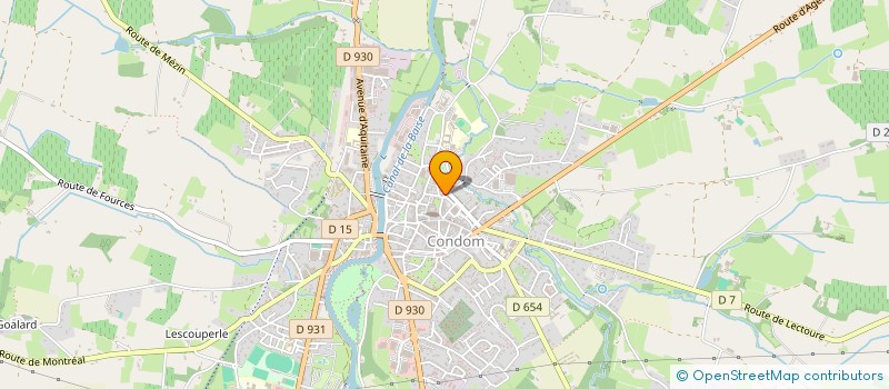 localisation de l'entreprise LE MOULIN DES PRES  CONDOM