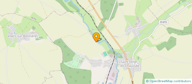 localisation de l'entreprise LE MOULIN DES ROSES  SAINT-OMER-EN-CHAUSSEE