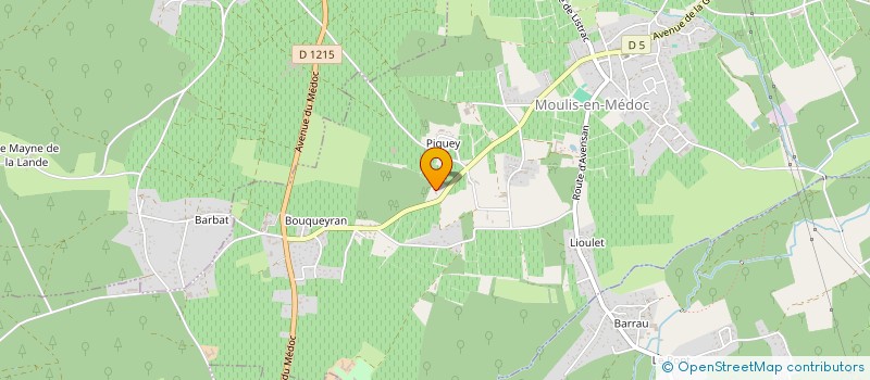 localisation de l'entreprise LE MOULIN DES TROIS M  MOULIS-EN-MEDOC