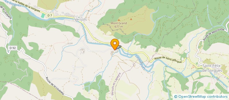 localisation de l'entreprise LE MOULIN DES TUILES  VERSOLS-ET-LAPEYRE