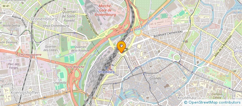 localisation de l'entreprise LE MOULIN DES VOSGES  STRASBOURG