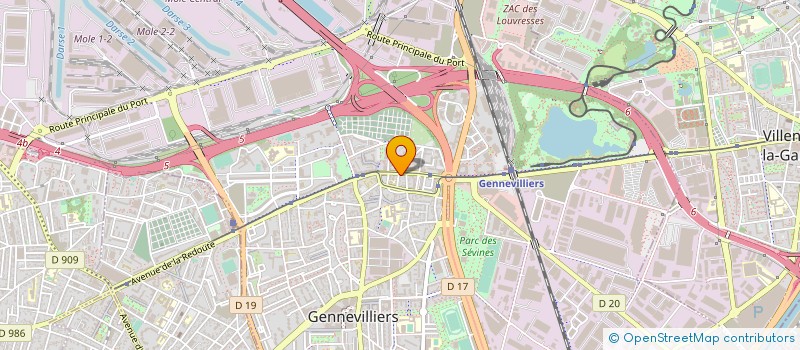 localisation de l'entreprise LE MOULIN DORE à GENNEVILLIERS