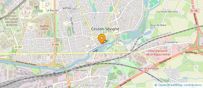 localisation de l'entreprise LE MOULIN DU 9  CESSON-SEVIGNE