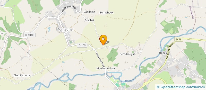 localisation de l'entreprise LE MOULIN DU BATIMENT  MENSIGNAC