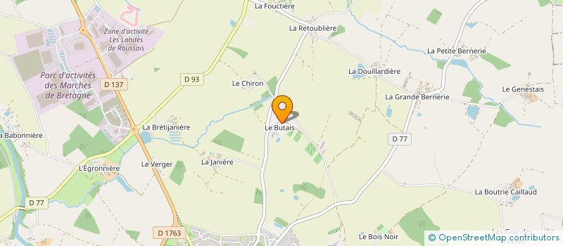 localisation de l'entreprise LE MOULIN DU BUTAIS à MONTAIGU-VENDEE