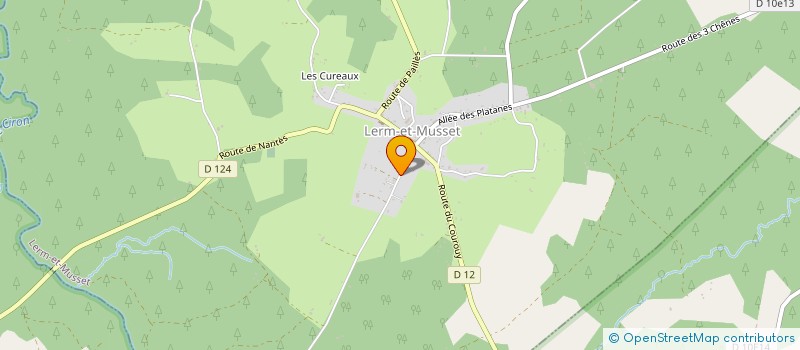 localisation de l'entreprise LE MOULIN DU CAOULEY à LERM-ET-MUSSET