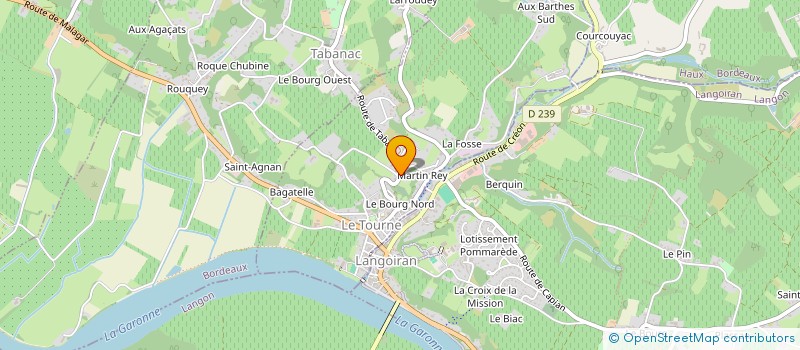 localisation de l'entreprise LE MOULIN DU CASTERA  LE TOURNE