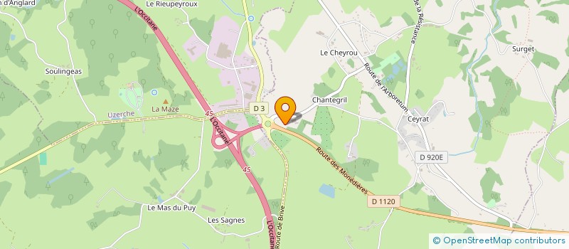 localisation de l'entreprise LE MOULIN DU CLAUX NG  ESPARTIGNAC