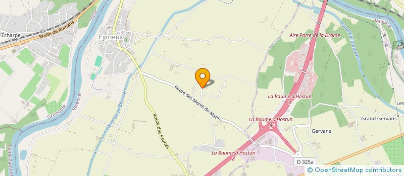 localisation de l'entreprise LE MOULIN DU COLOMBIER  EYMEUX