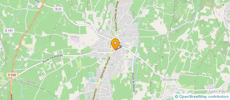 localisation de l'entreprise LE MOULIN DU COMTAT à CAROMB