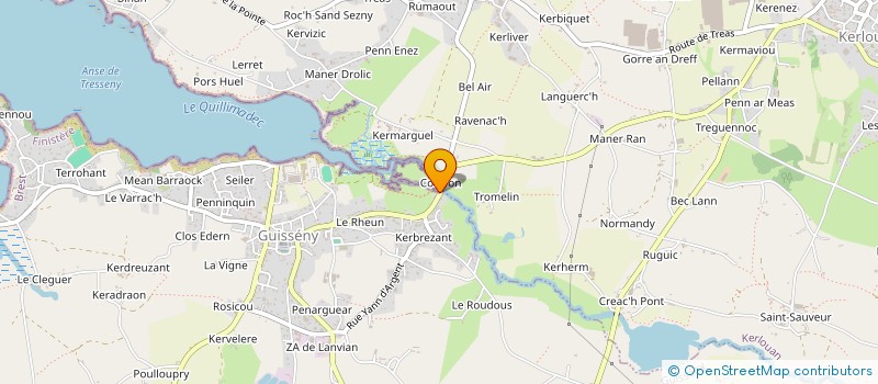 localisation de l'entreprise LE MOULIN DU COUFFON à KERLOUAN