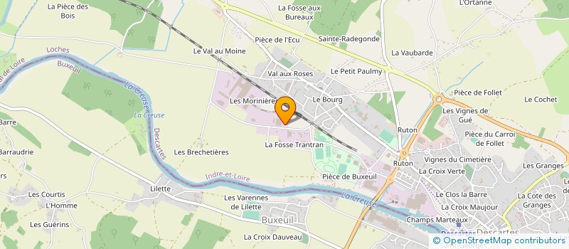 localisation de l'entreprise LE MOULIN DU COUVENT à DESCARTES