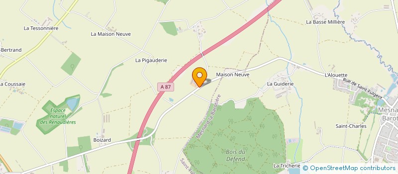 localisation de l'entreprise LE MOULIN DU DEFEND à SAINT-FULGENT