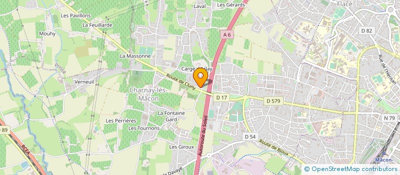 localisation de l'entreprise LE MOULIN DU GASTRONOME à CHARNAY-LES-MACON