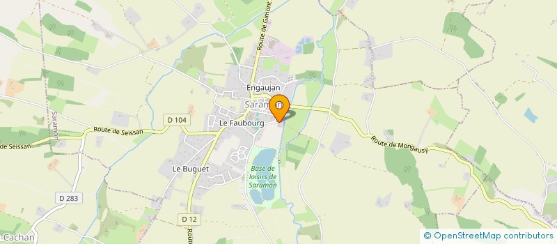 localisation de l'entreprise LE MOULIN DU GAT  SARAMON