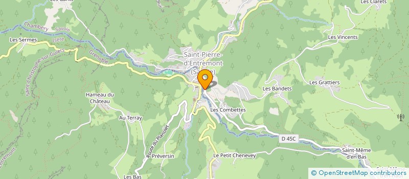 localisation de l'entreprise LE MOULIN DU GUIERS  SAINT-PIERRE-D'ENTREMONT