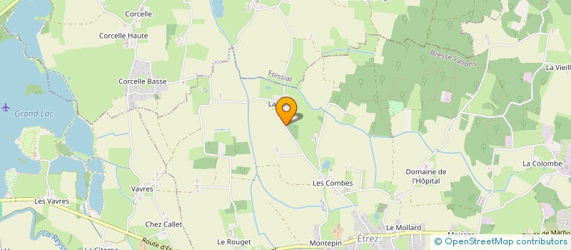 localisation de l'entreprise LE MOULIN DU LAC  JAYAT