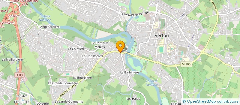 localisation de l'entreprise LE MOULIN DU LOIRY  VERTOU