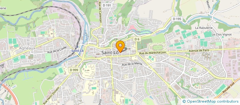 localisation de l'entreprise LE MOULIN DU NEUFBOURG  SAINT-LO