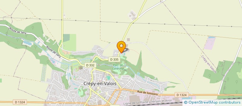 localisation de l'entreprise LE MOULIN ELOI  CREPY EN VALOIS