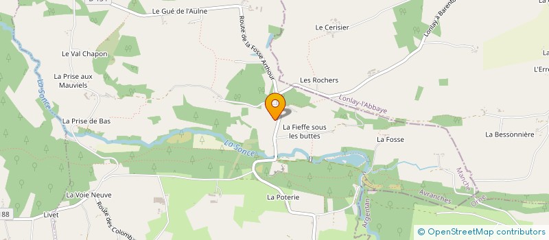 localisation de l'entreprise LE MOULIN FOULON  SAINT-GEORGES-DE-ROUELLEY