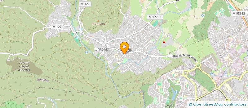 localisation de l'entreprise LE MOULIN GOURMAND  GRABELS