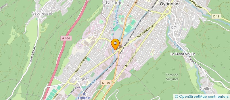 localisation de l'entreprise LE MOULIN IMMOBILIER  OYONNAX