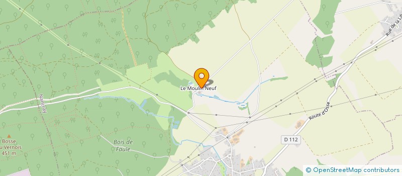 localisation de l'entreprise LE MOULIN NEUF  NANCRAY