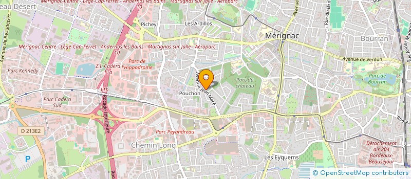 localisation de l'entreprise LE MOULIN NEUF  MERIGNAC