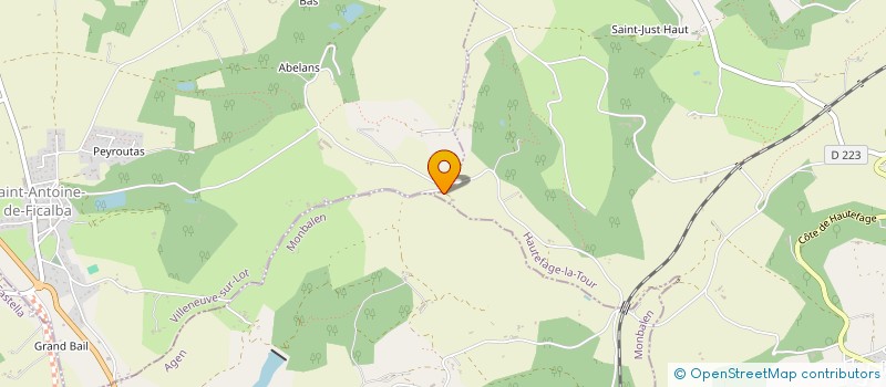 localisation de l'entreprise LE MOULIN SAINT LEONARD  HAUTEFAGE-LA-TOUR