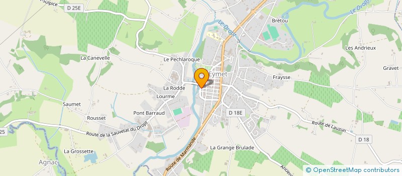 localisation de l'entreprise LE MOULIN SALETTE  EYMET