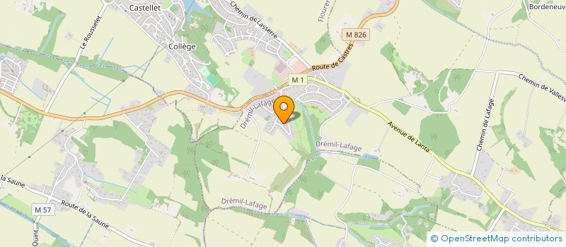 localisation de l'entreprise LE MOULIN SAMSARA  DREMIL-LAFAGE