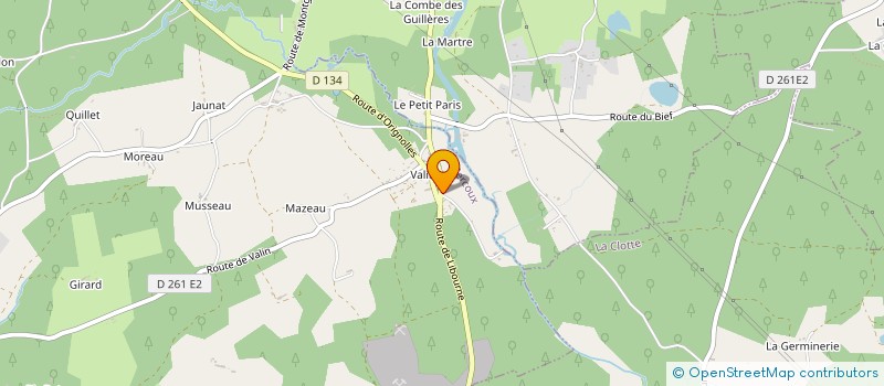 localisation de l'entreprise LE MOULIN SOLIDAIRE  CERCOUX