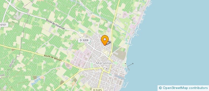localisation de l'entreprise LE MOULIN VIEUX  MARSEILLAN