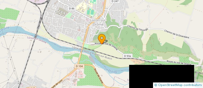 localisation de l'entreprise LE MOULINAGE DE LIVRON  LIVRON-SUR-DROME